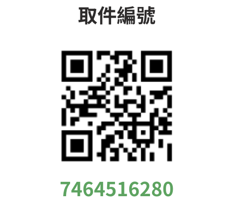 ibon 取件編號 7464516280 QR Code